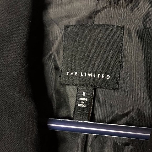 The Limited Womens Black Lapel Notch Neck 3/4 Sleeve Cropped Blazer Size 8 - Picture 4 of 4